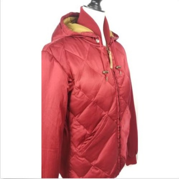 Eddie Bauer Red Quilted Puffer Jacket - Picture 2 of 5